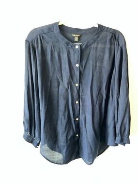 Versona Lightweight Rayon Blouse with buttons Size XL